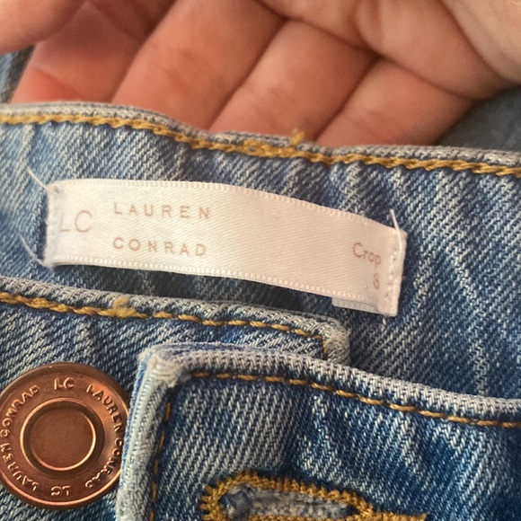 Lauren Conrad Super High Rose Crop Jeans Size 8 - Picture 4 of 4